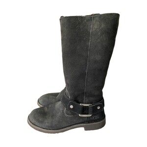 Ugg Australia Women's Boots Braiden Zip Up Black 1012361 Size 7 M